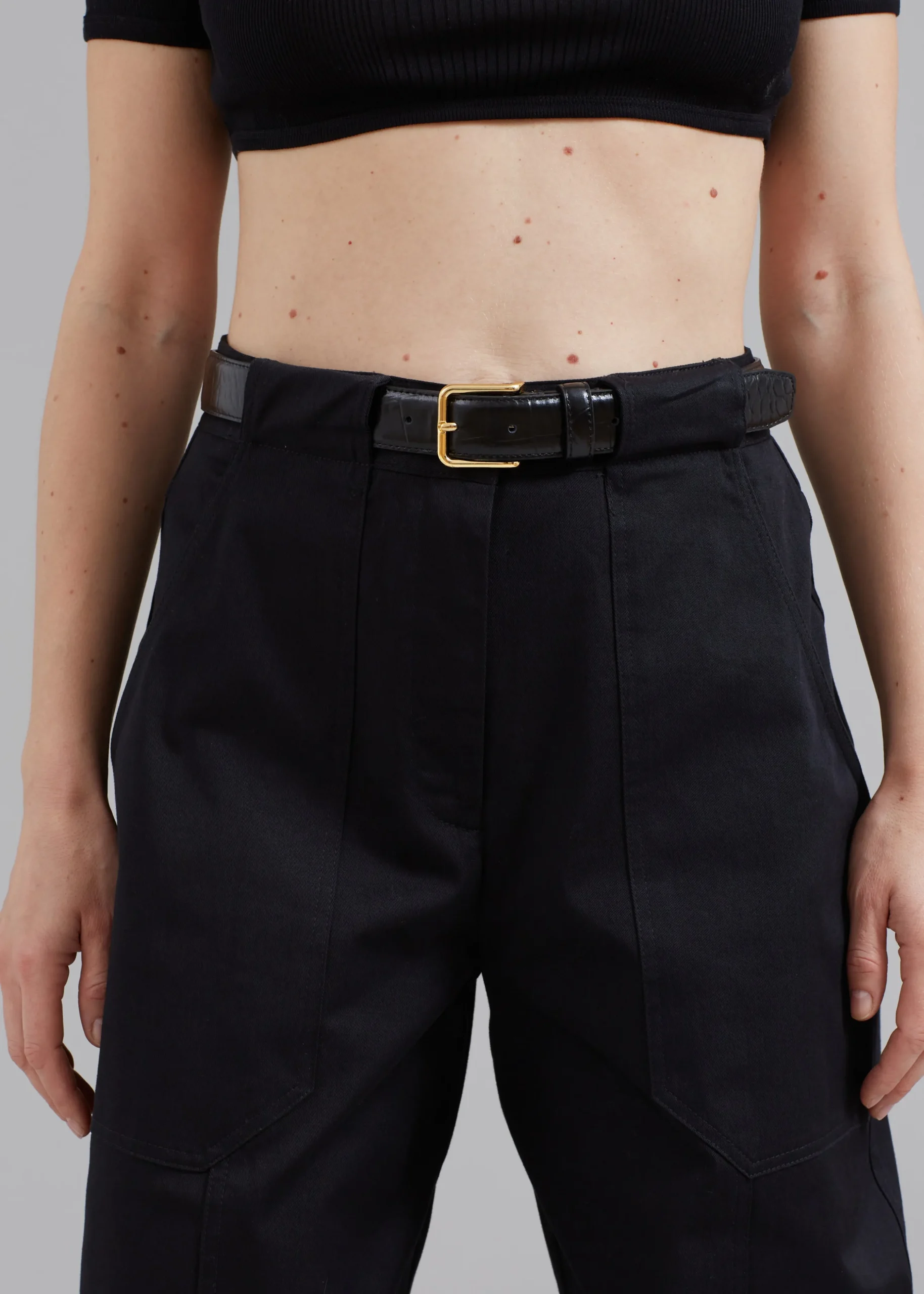 Norin Croc-Effect Belt