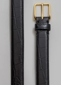 Norin Croc-Effect Belt
