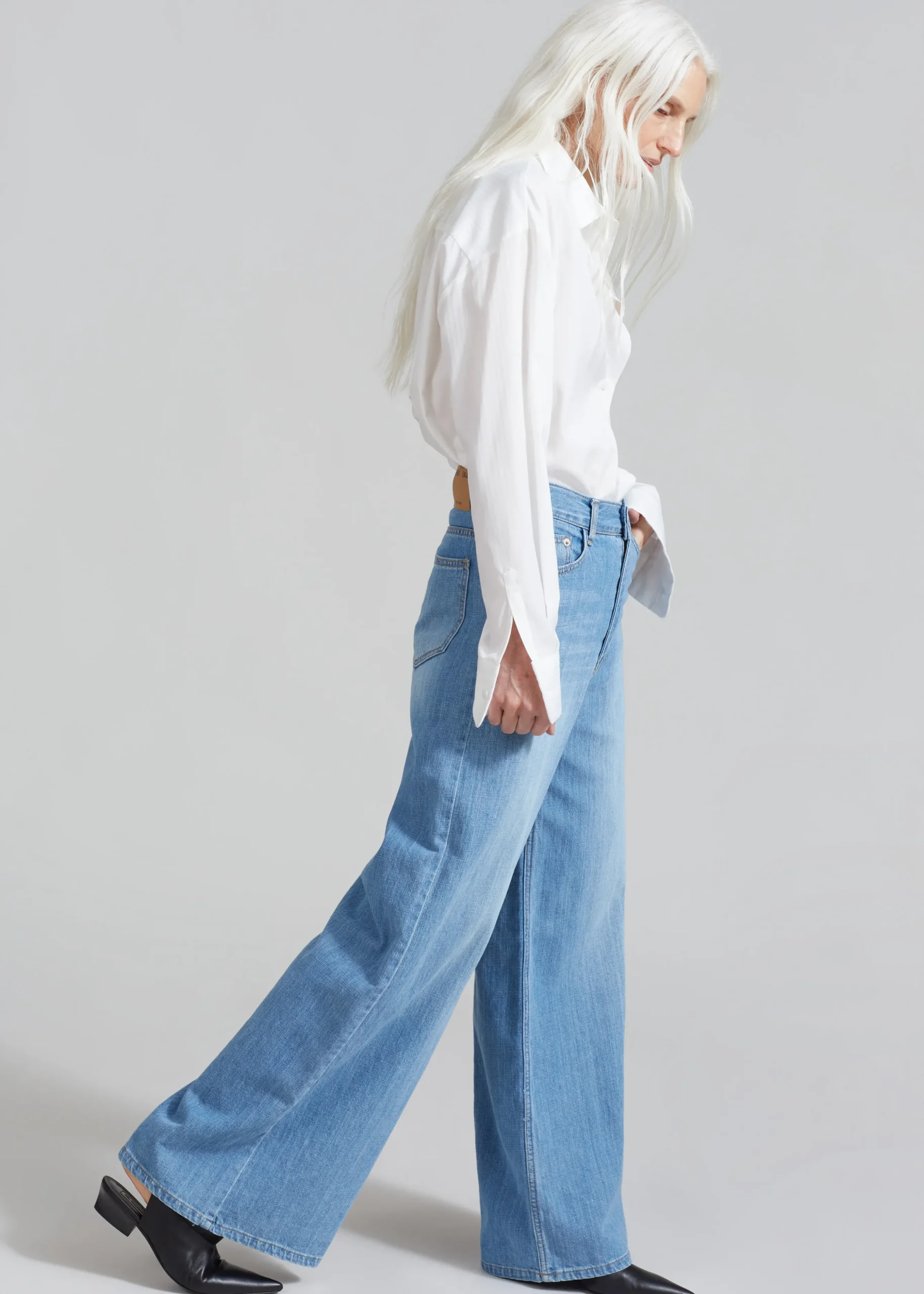 Odelle Wide Denim Pants