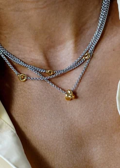 Otiumberg Mixed Metal Knot Necklace
