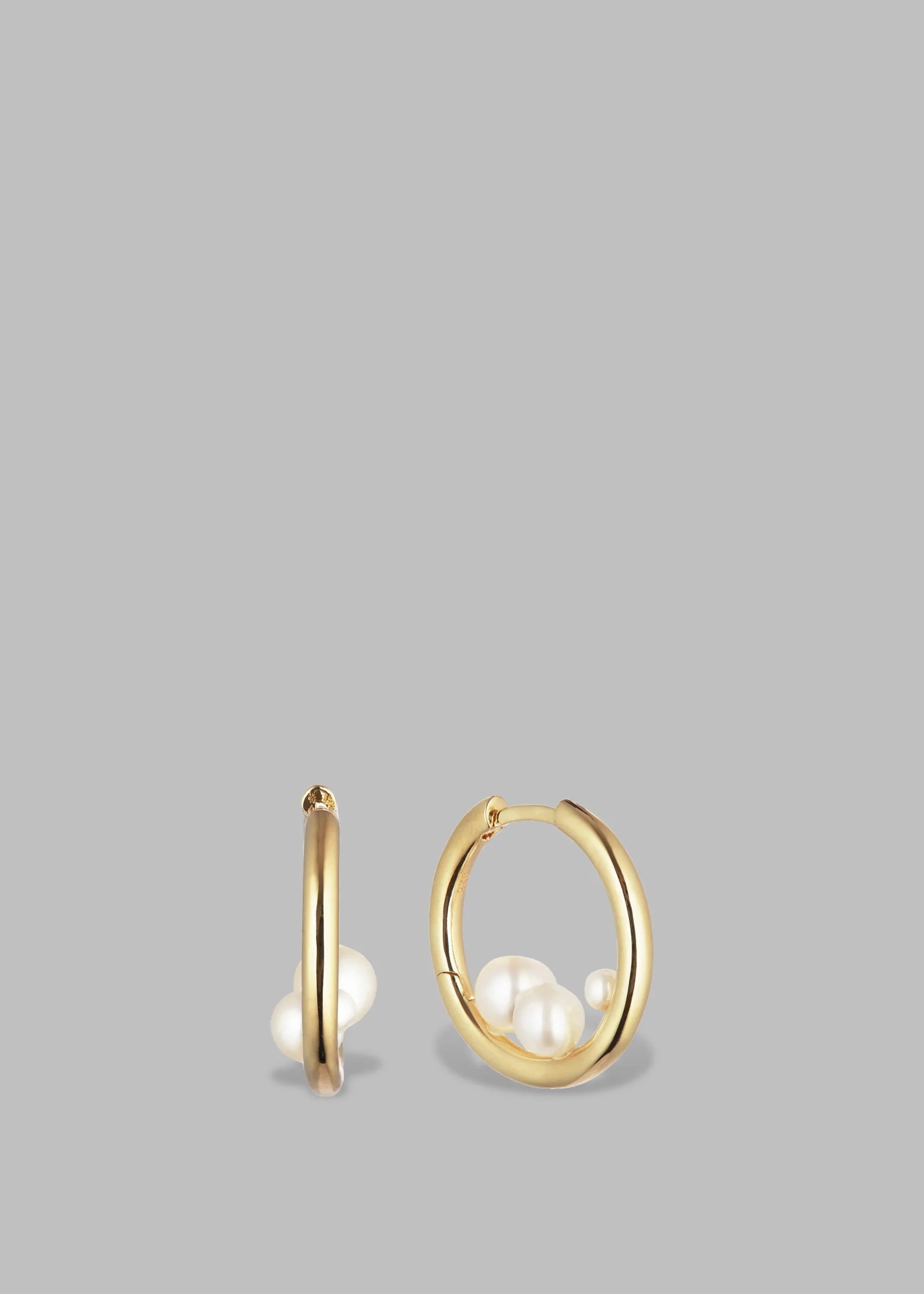 Otiumberg Trio Pearl Hoops