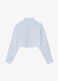 Palermo White Cropped Shirt