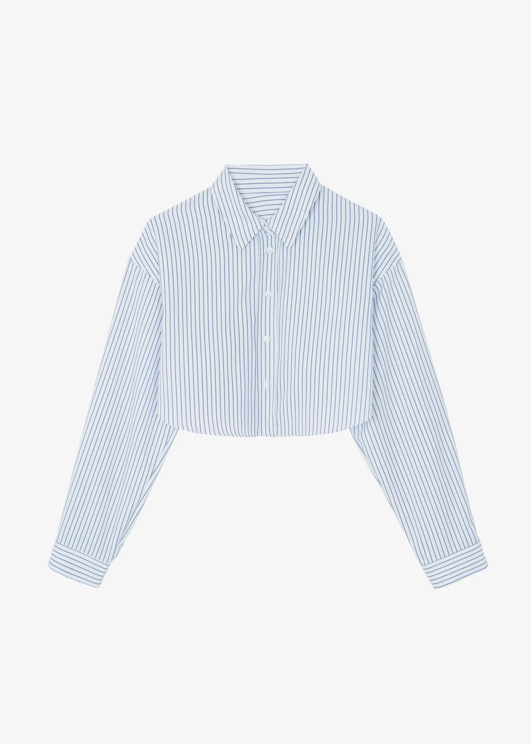 Palermo White Cropped Shirt