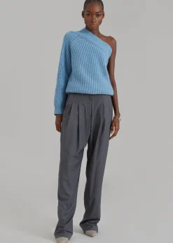 Pansy One Shoulder Knit Top