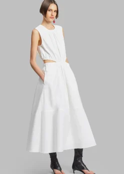Proenza Schouler White Label Poplin Cutout Midi Dress