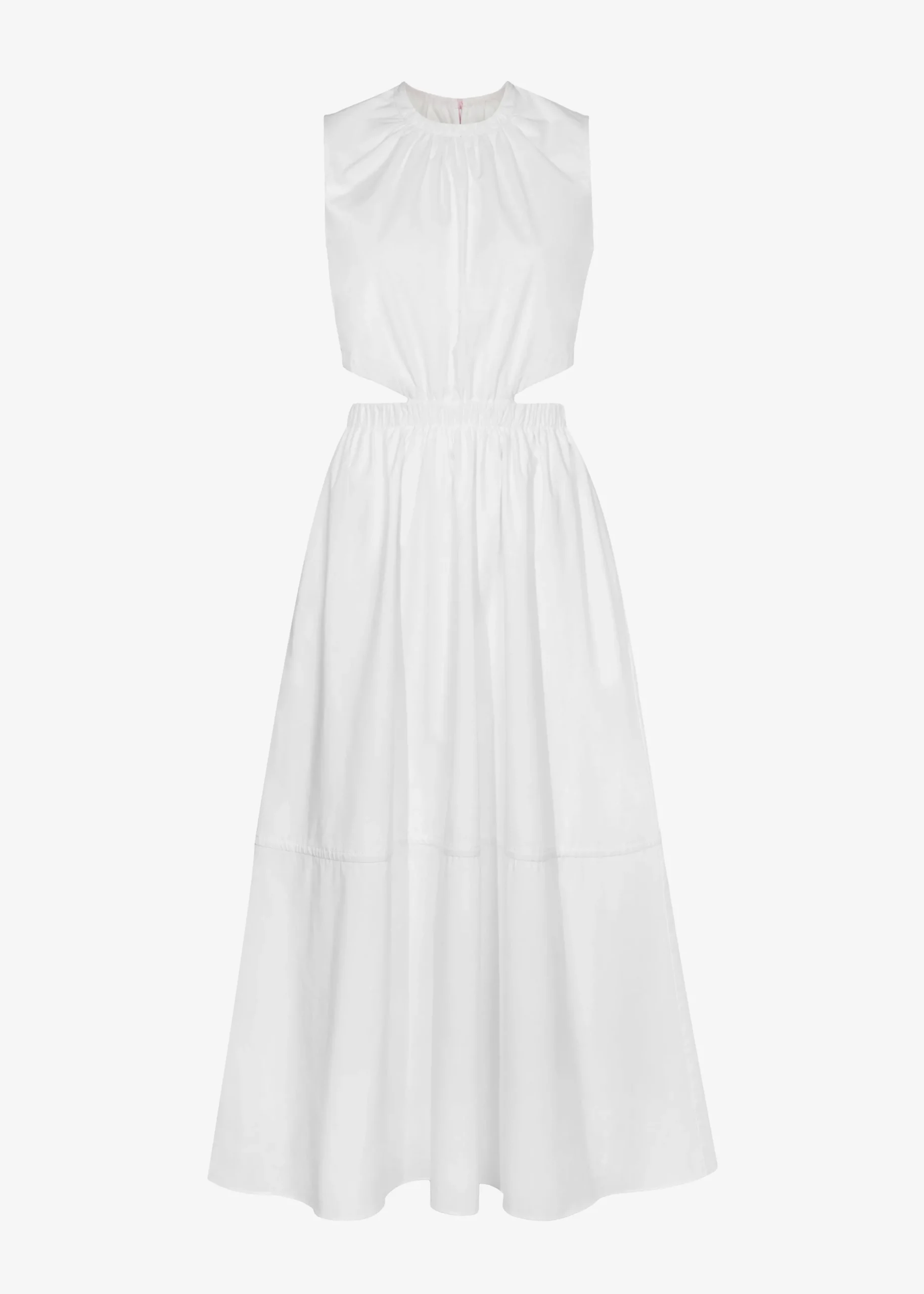 Proenza Schouler White Label Poplin Cutout Midi Dress