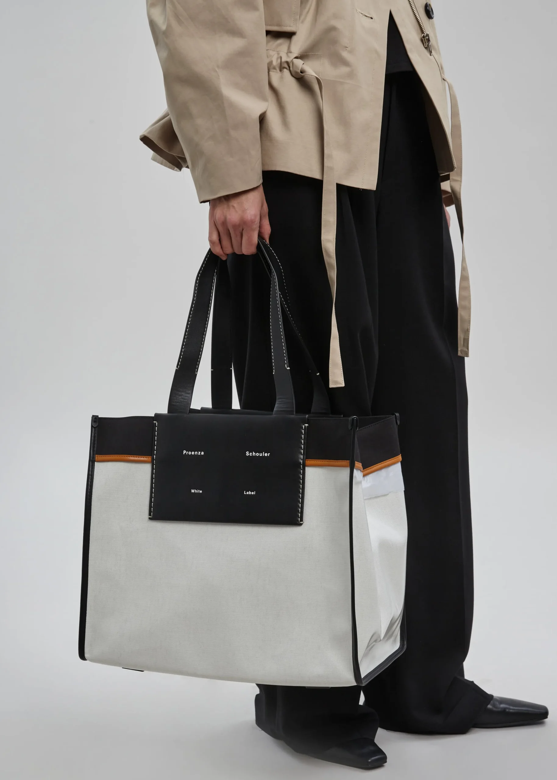 Proenza Schouler White Label Xl Morris Coated Canvas Tote