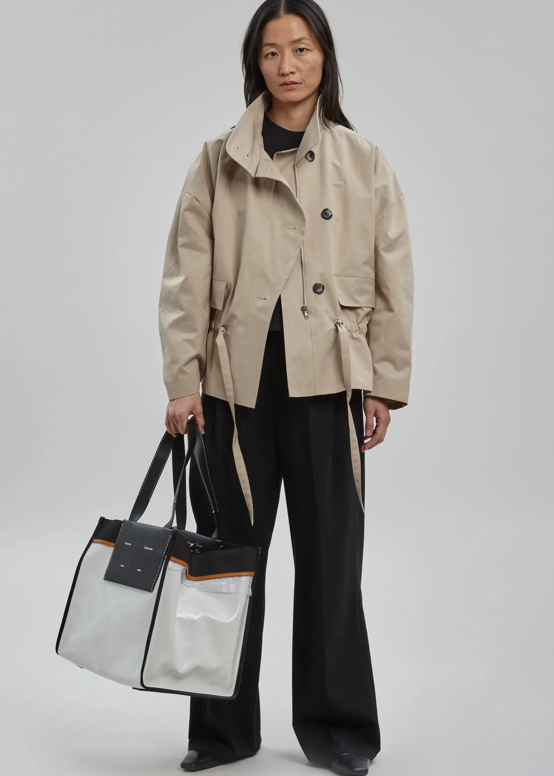 Proenza Schouler White Label Xl Morris Coated Canvas Tote