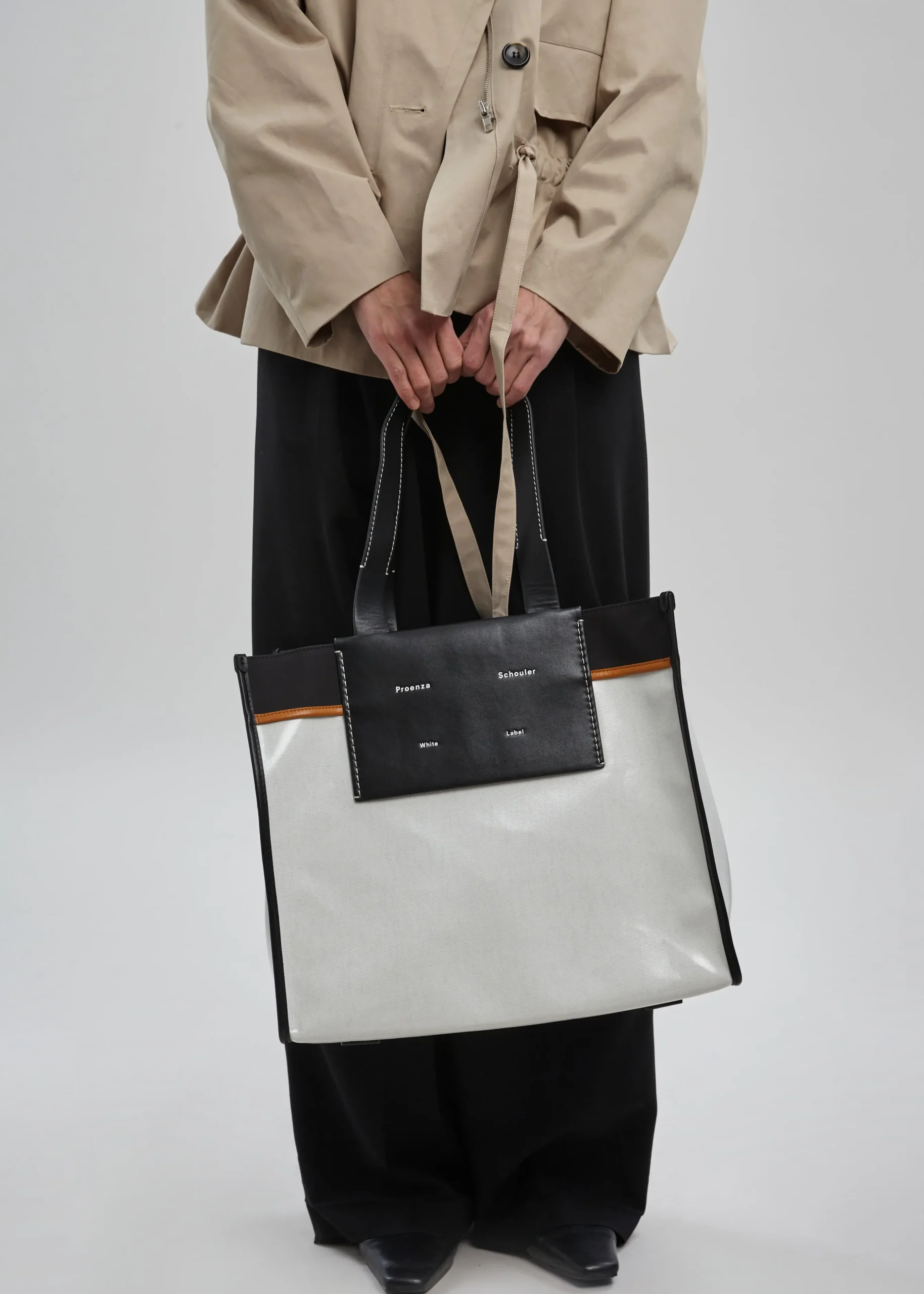 Proenza Schouler White Label Xl Morris Coated Canvas Tote