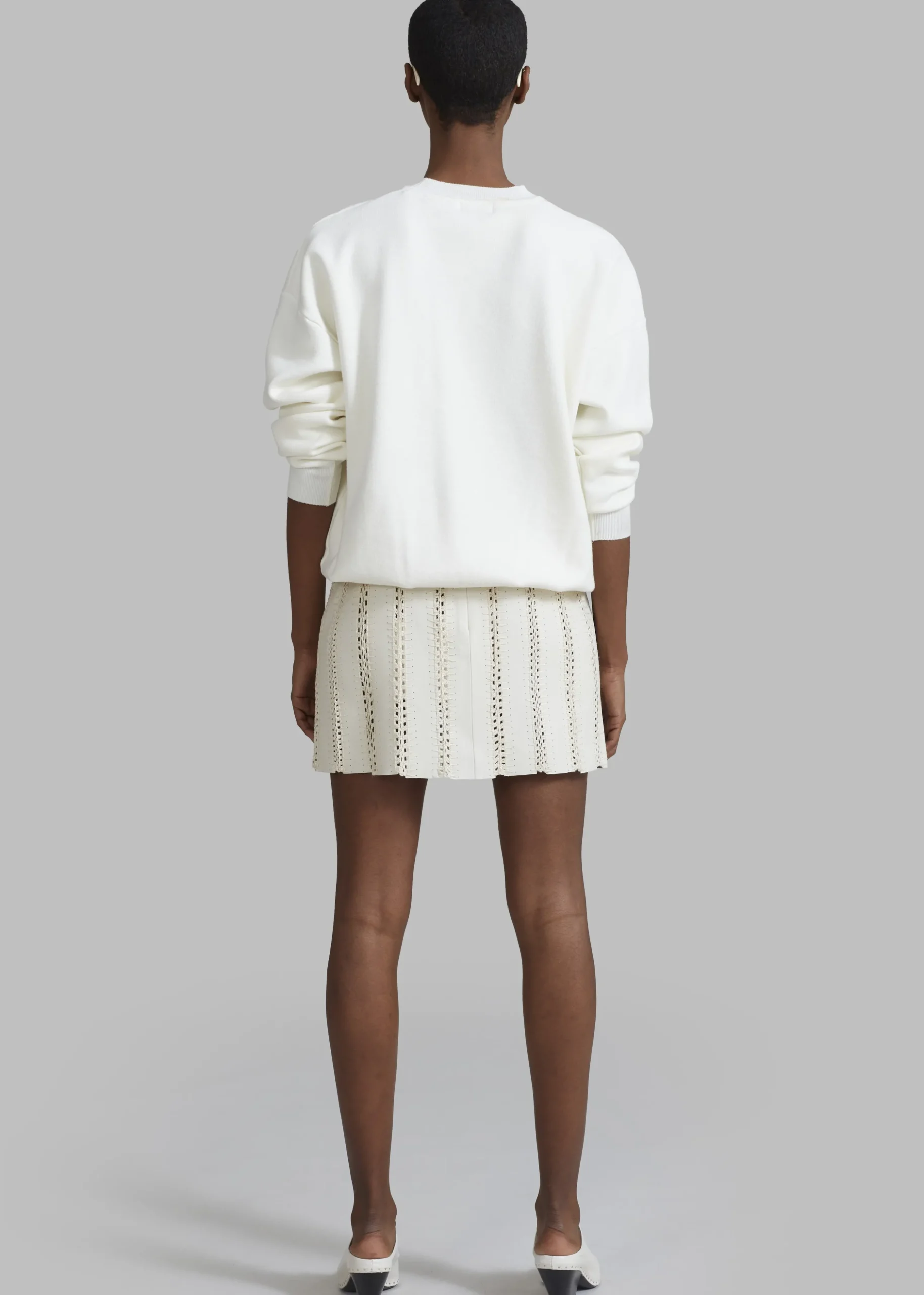 Remain Leather Crochet Mini Skirt