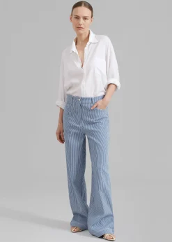 Remain Striped Canvas Wide Pants