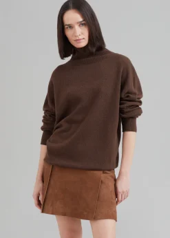 Remain Suede Slit Skirt