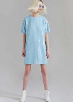 Riley Sequins Tee Mini Dress