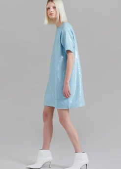 Riley Sequins Tee Mini Dress