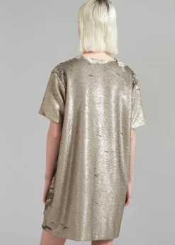 Riley Sequins Tee Mini Dress