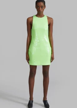 Rotate Sequins Mini High Neck Dress