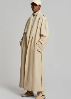Suzanne Boiled Wool Trench Coat