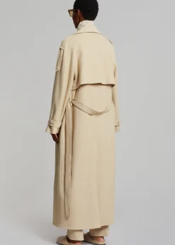 Suzanne Boiled Wool Trench Coat