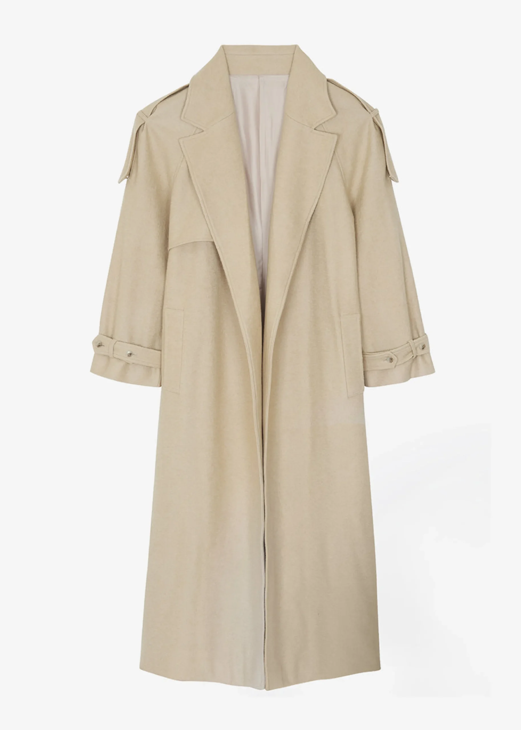 Suzanne Boiled Wool Trench Coat