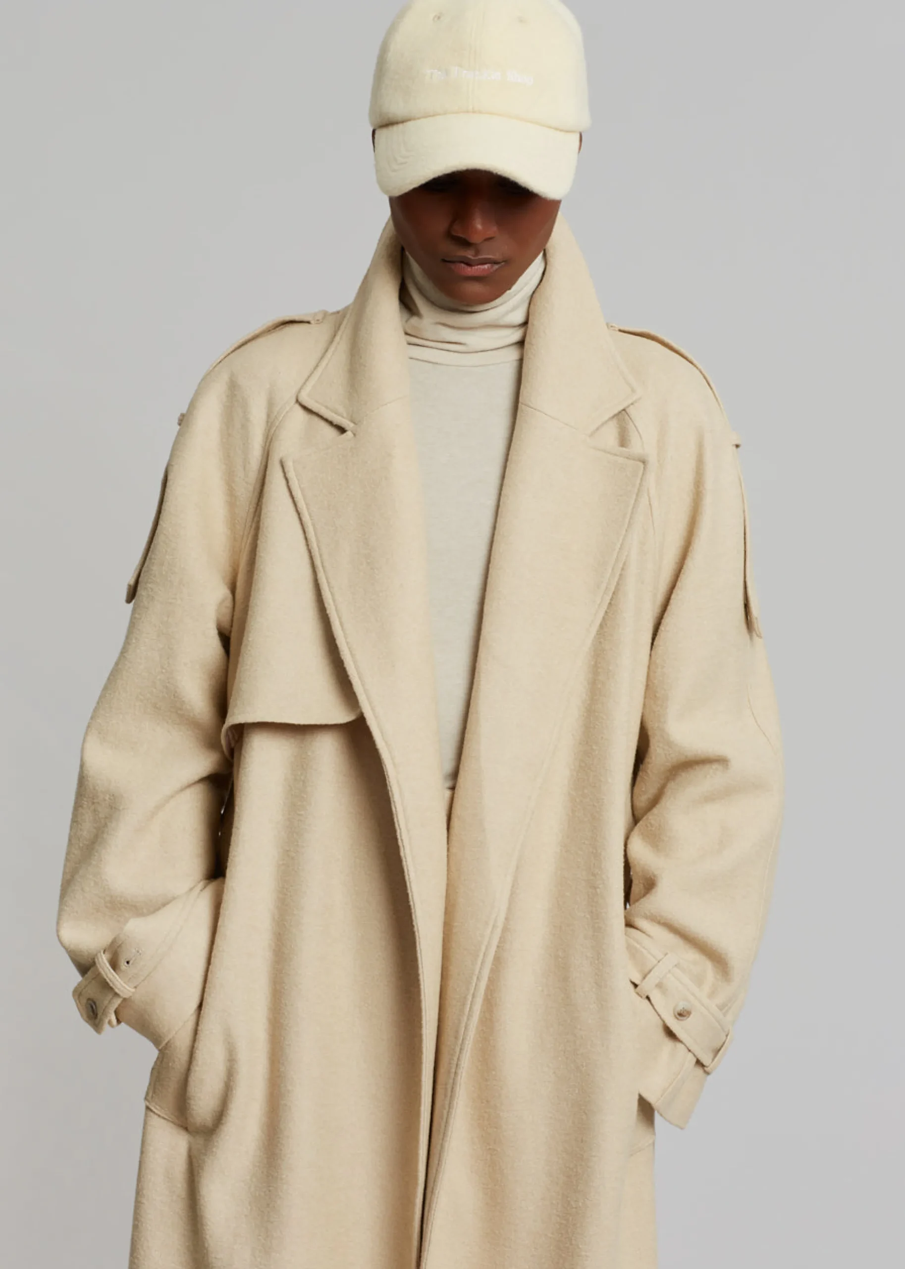 Suzanne Boiled Wool Trench Coat