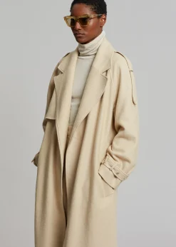 Suzanne Boiled Wool Trench Coat