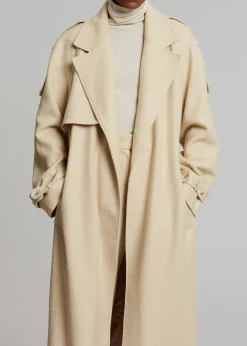 Suzanne Boiled Wool Trench Coat