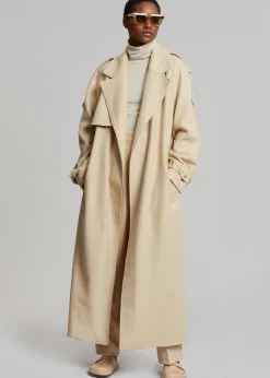 Suzanne Boiled Wool Trench Coat