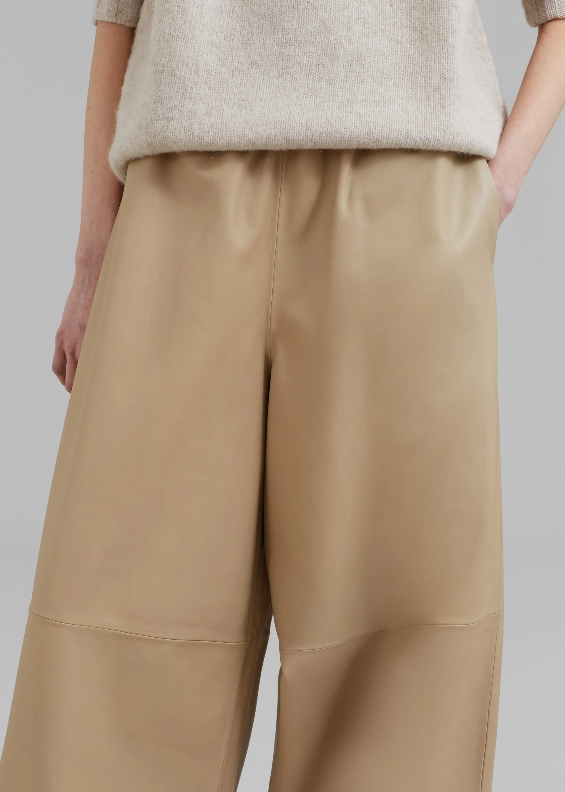 Sydney Wide Leather Pants