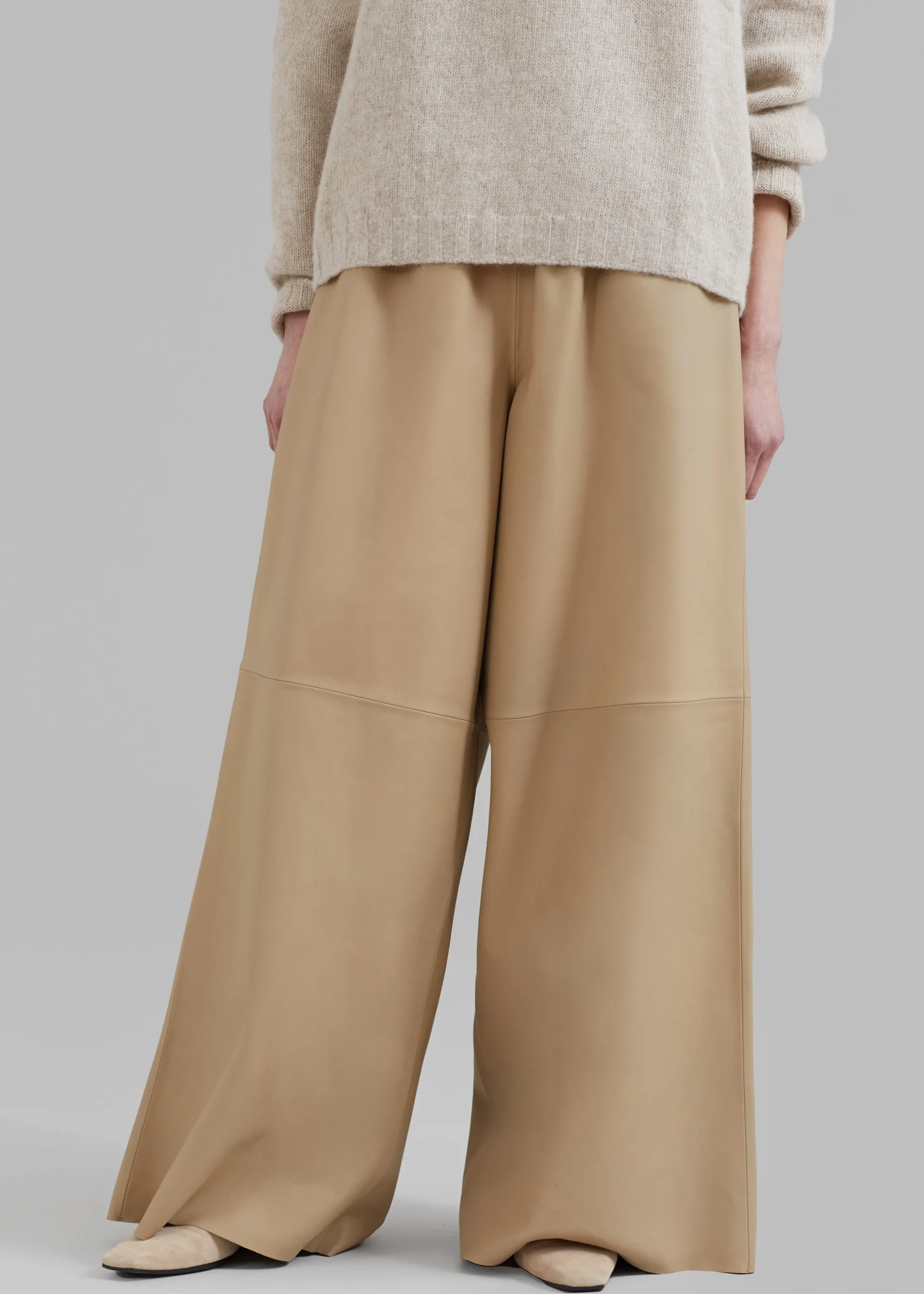 Sydney Wide Leather Pants