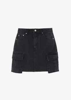 Taylor Denim Cargo Skirt