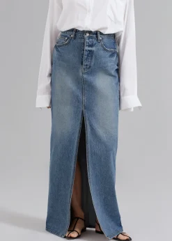 Texas Denim Pencil Skirt