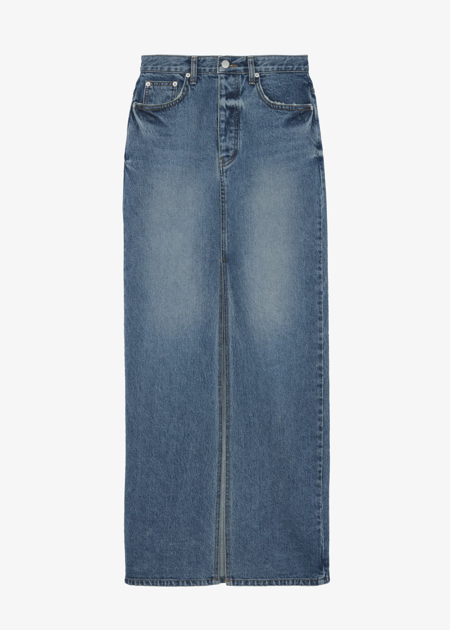 Texas Denim Pencil Skirt