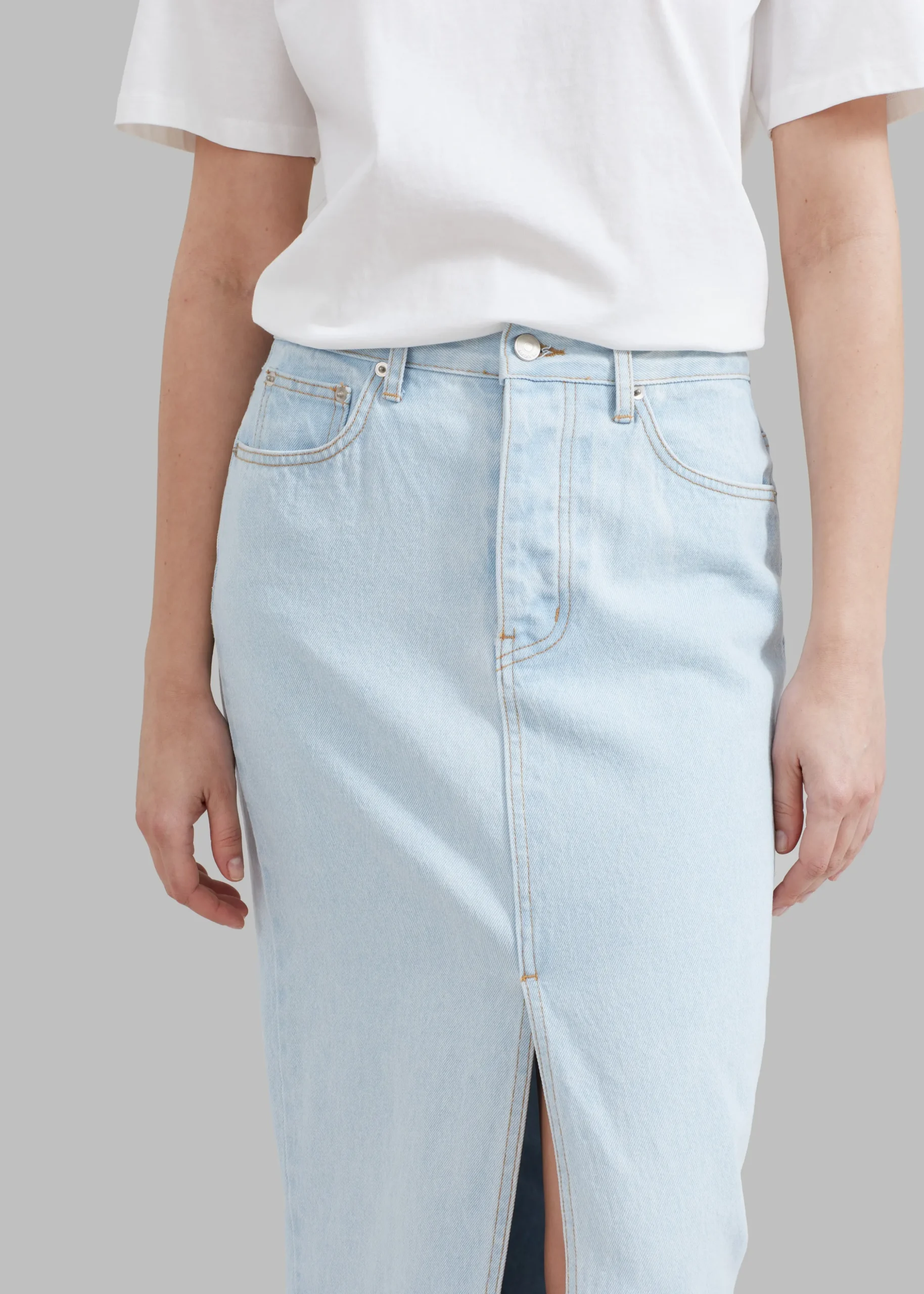 Texas Denim Pencil Skirt