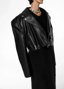 Tidus Cropped Biker Jacket