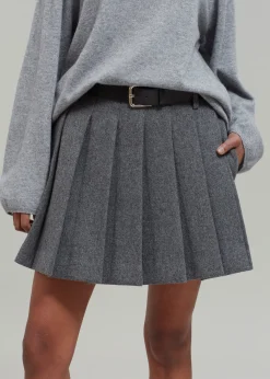 Tokyo Wool Pleated Skort