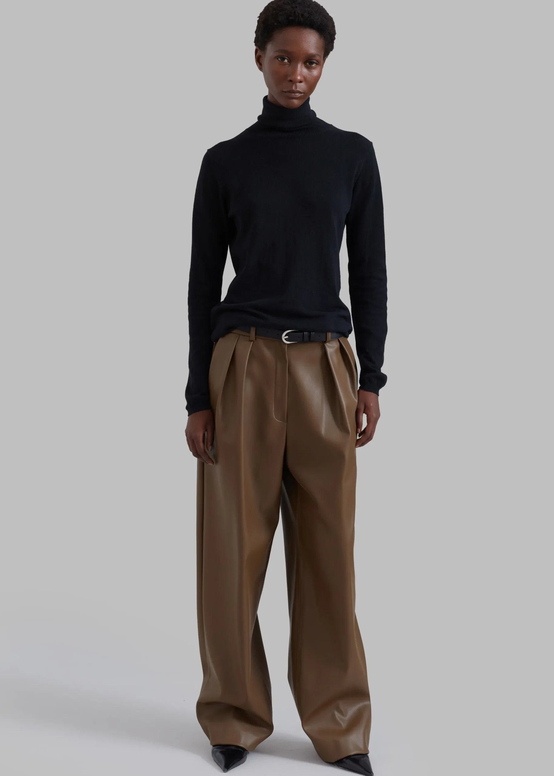 Tranton Faux Leather Pants