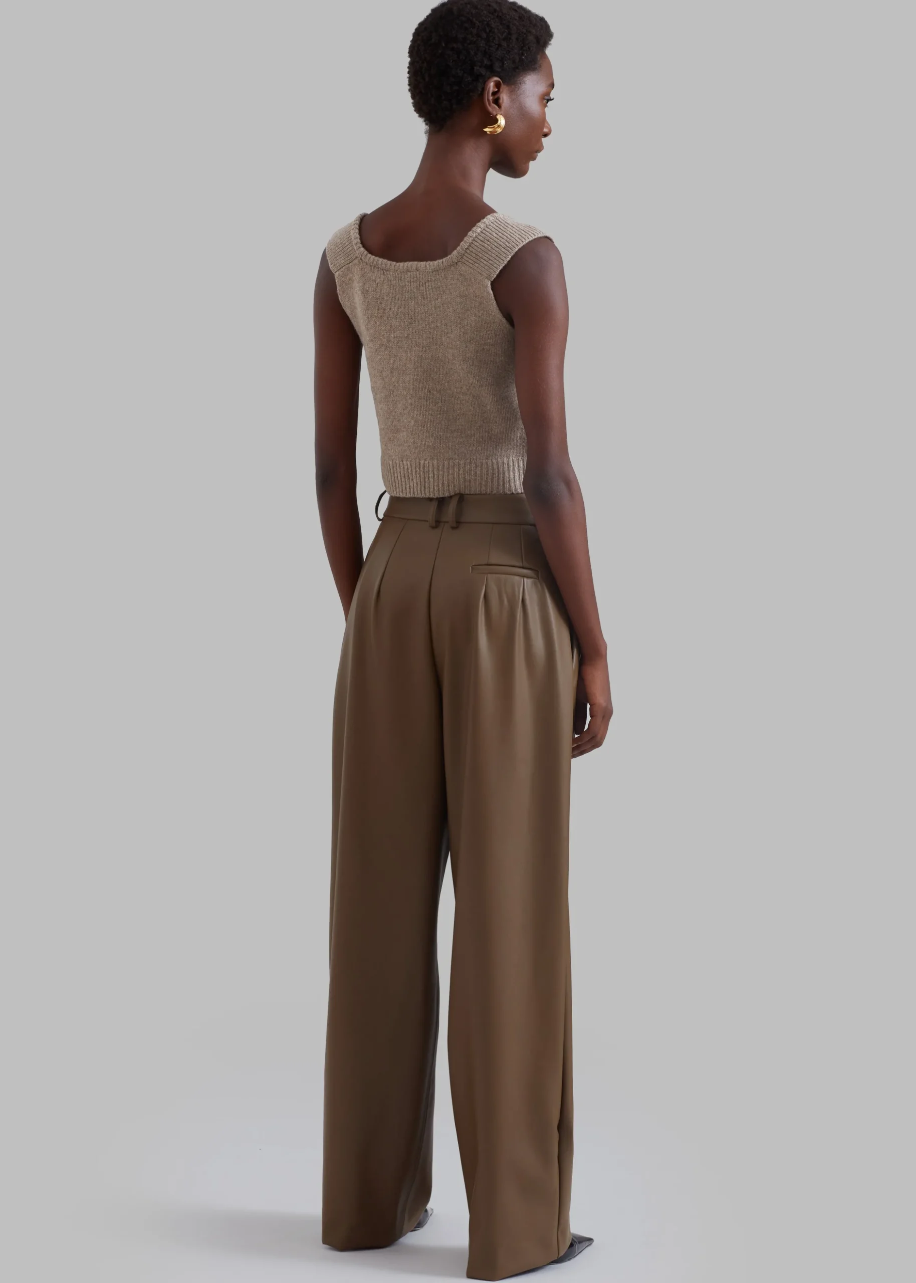 Tranton Faux Leather Pants