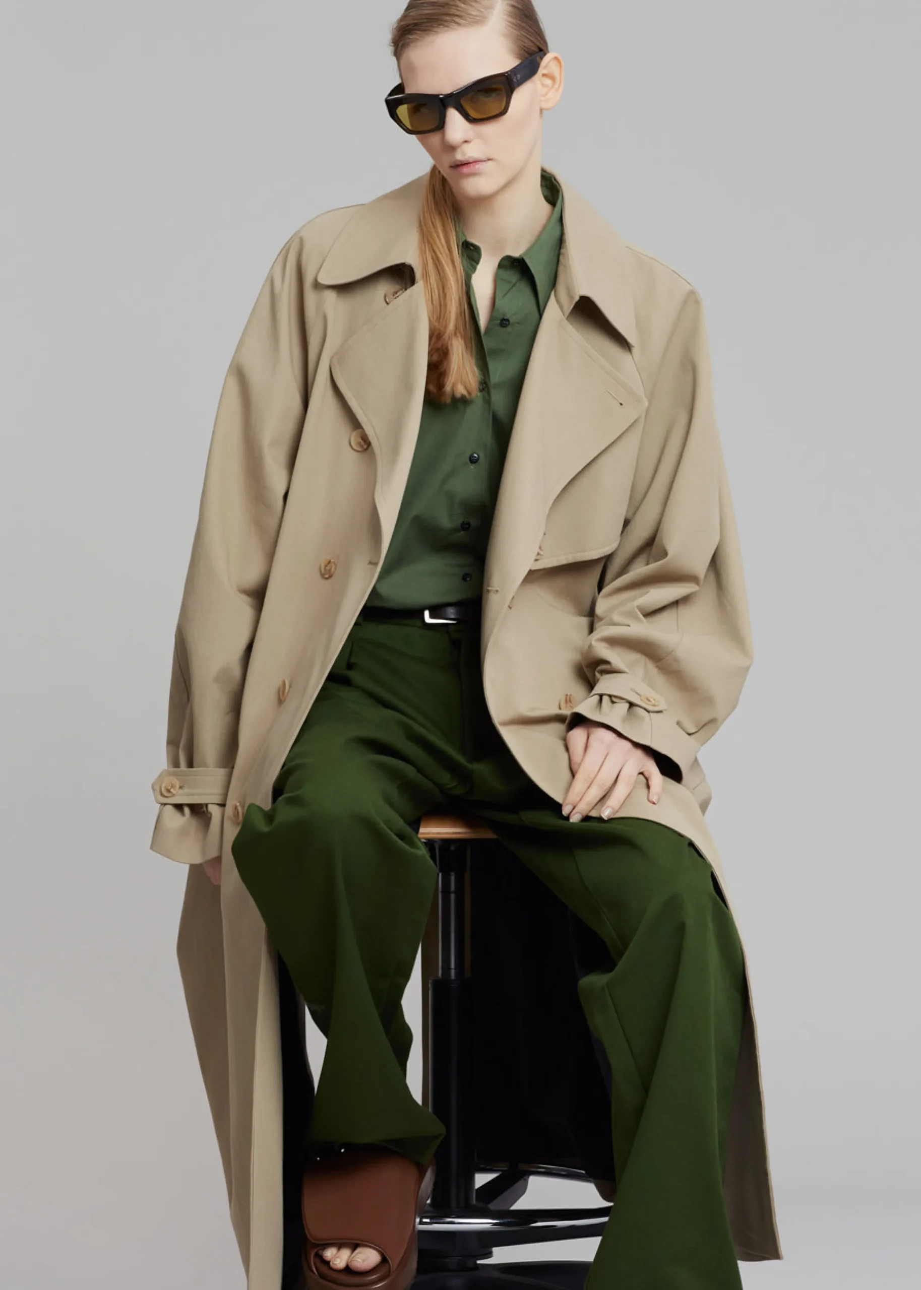 Umi Belted Trench Coat