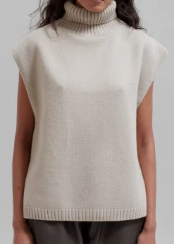 Vira Sleeveless Knit Turtleneck