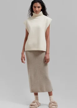 Vira Sleeveless Knit Turtleneck
