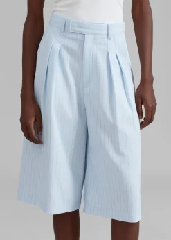 Vivian Fluid Pleated Bermuda Shorts