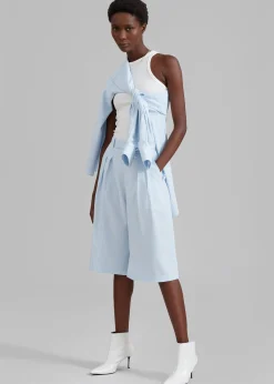 Vivian Fluid Pleated Bermuda Shorts