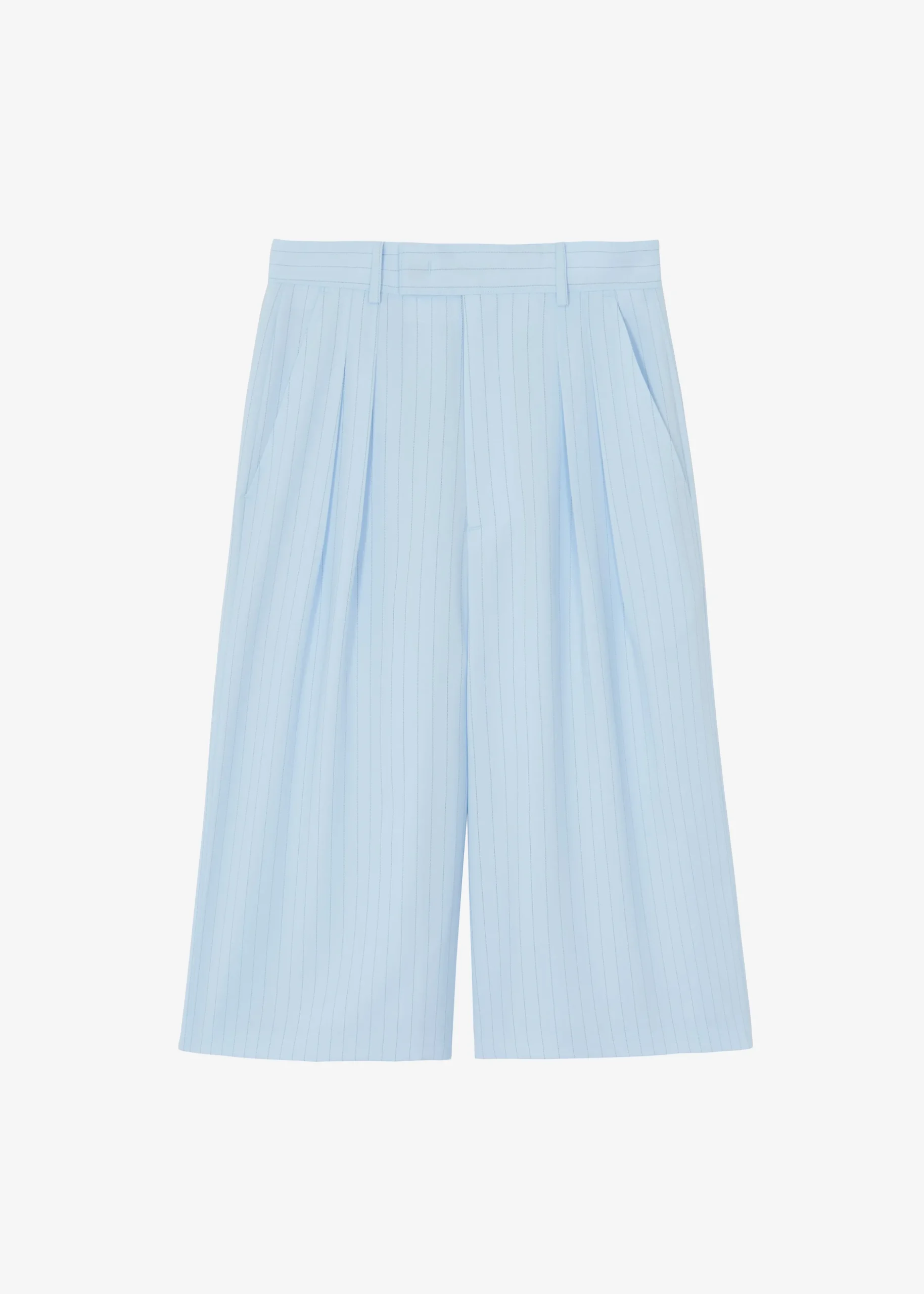 Vivian Fluid Pleated Bermuda Shorts