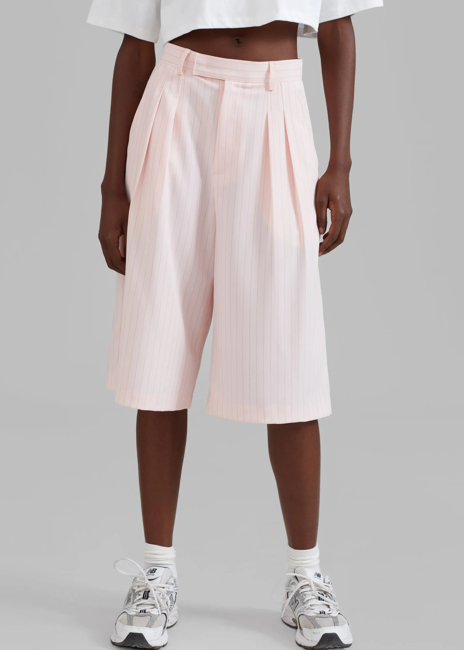 Vivian Fluid Pleated Bermuda Shorts