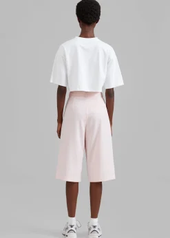 Vivian Fluid Pleated Bermuda Shorts