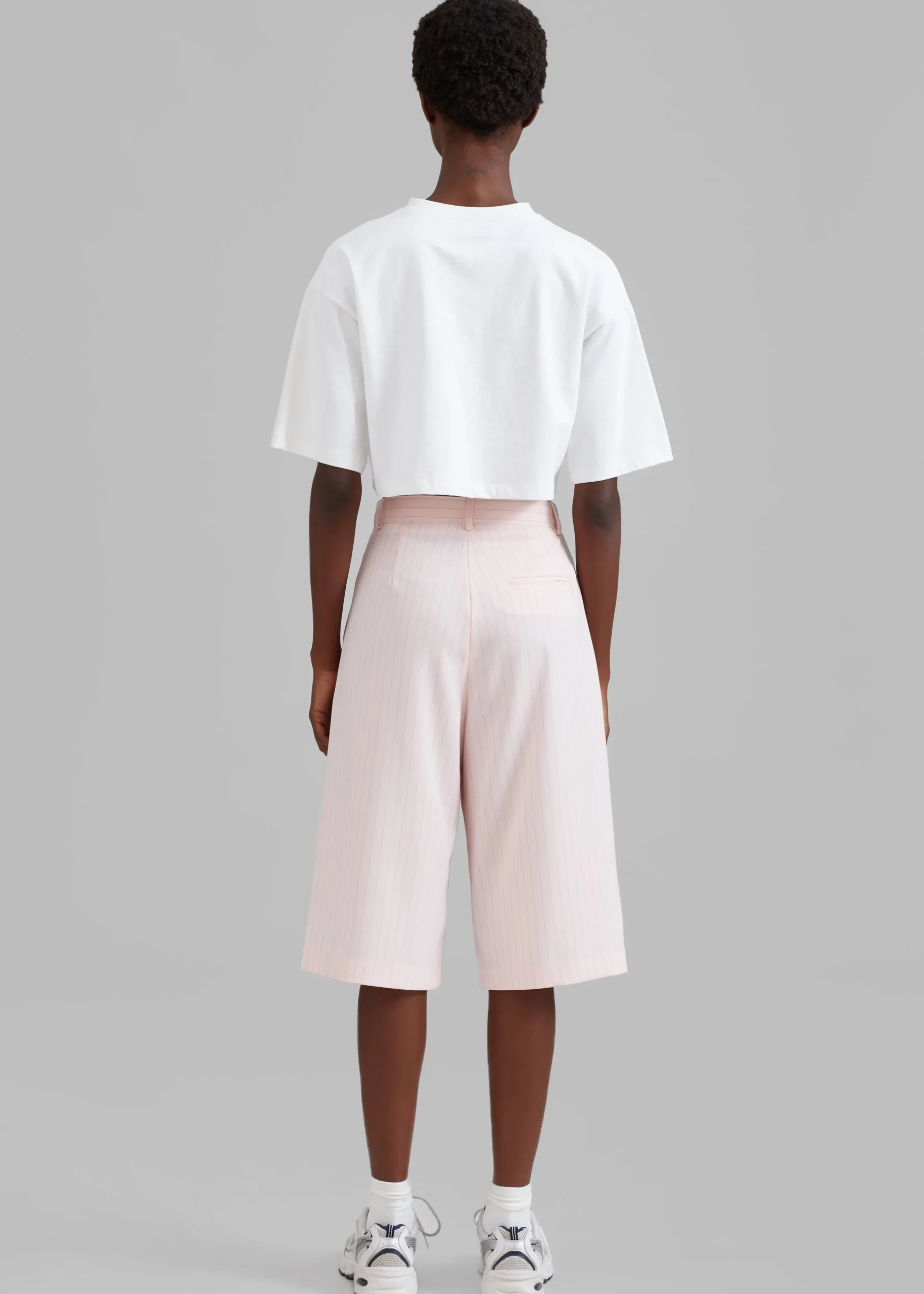 Vivian Fluid Pleated Bermuda Shorts