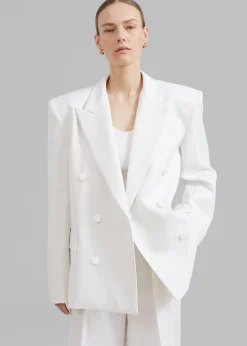 Zia Covered Buttons Blazer