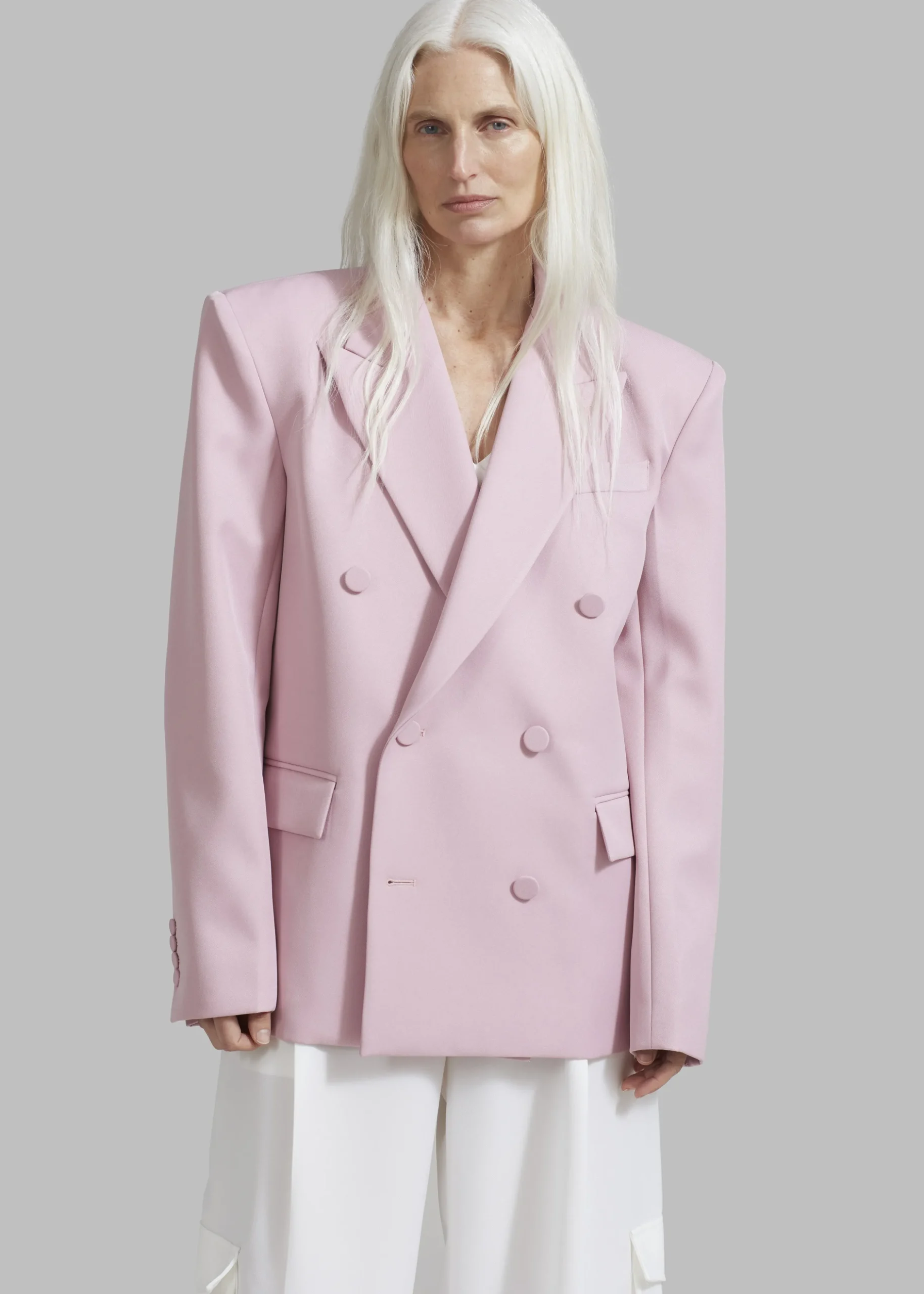 Zia Covered Buttons Blazer