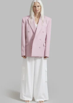 Zia Covered Buttons Blazer